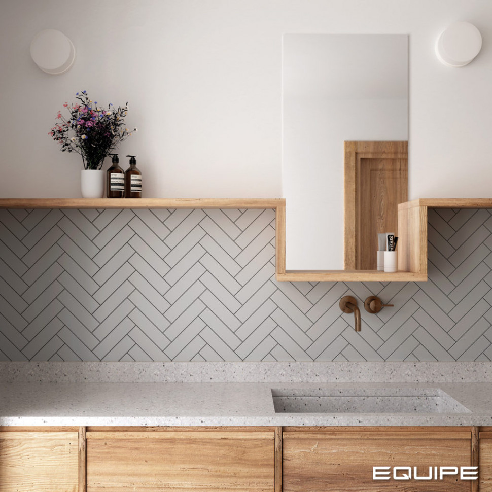 Настенная плитка 28459 COSTA NOVA Grey Matt 5x20