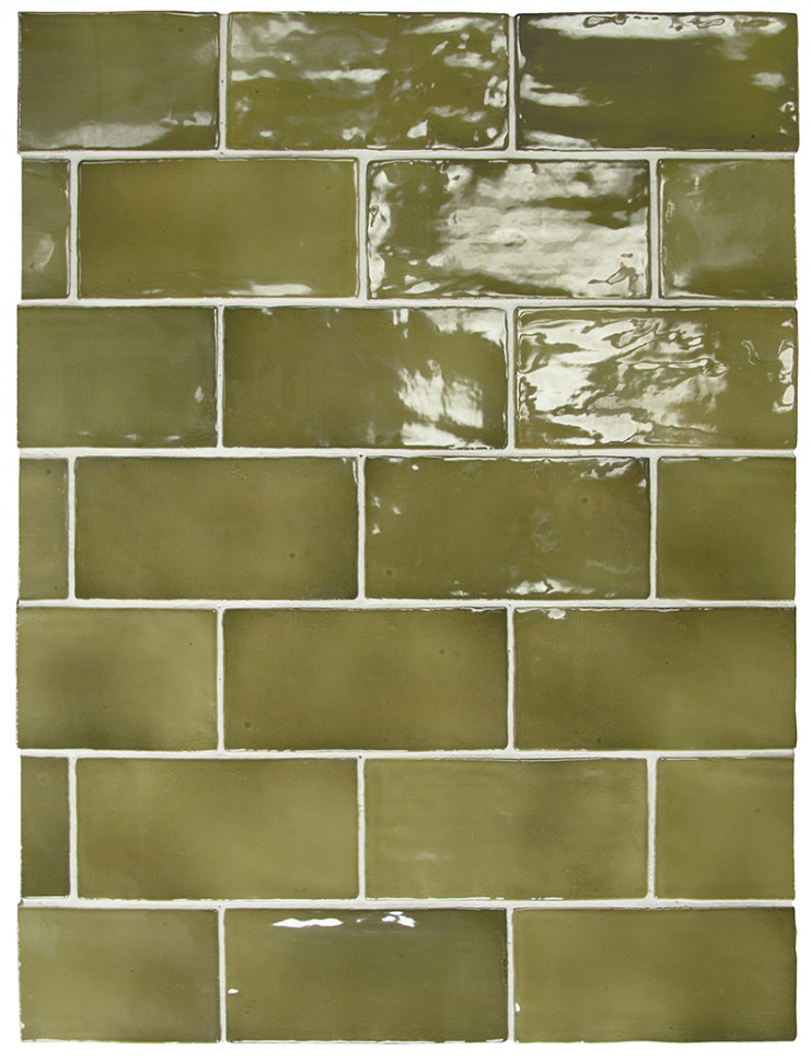 Настенная плитка 26908 MANACOR Basil Green 7.5x15